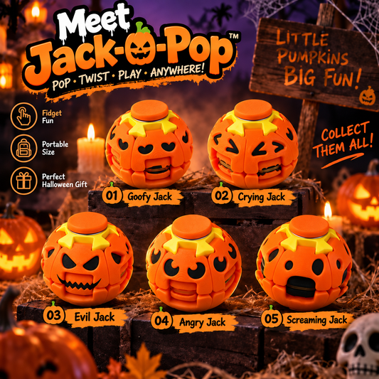 Meet Jack-O-Pop 🎃  The Light-Up Pumpkin You Can't Stop Pressing