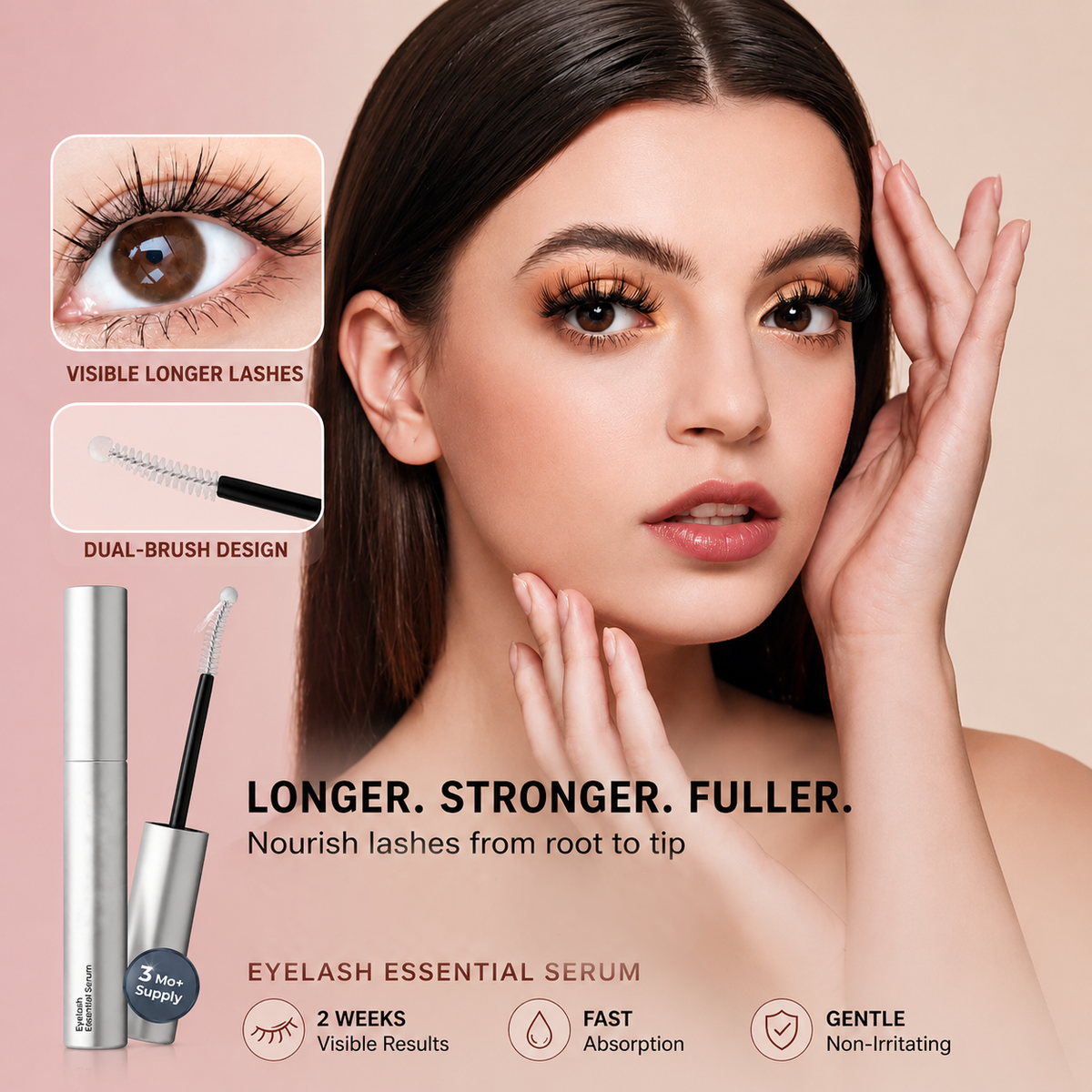 ✨ Eyelash Growth Serum (Large Size) — Achieve fuller, thicker lashes in just 2 weeks.