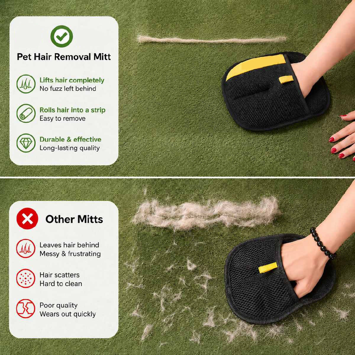 🐾 Pet Hair Removal Gloves