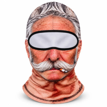 ⛷️The Grandpa Mask - Funny Old Man Ski Balaclava