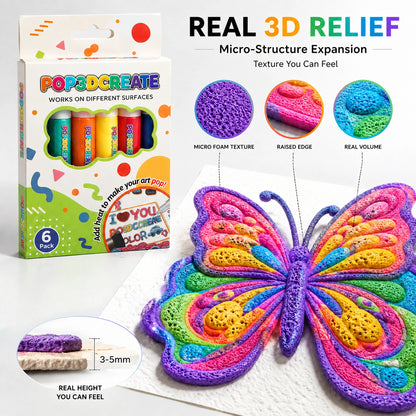 🔥 🖍️3D Relief Art Pen – Turn Flat Drawings Into Touchable 3D Art🪄