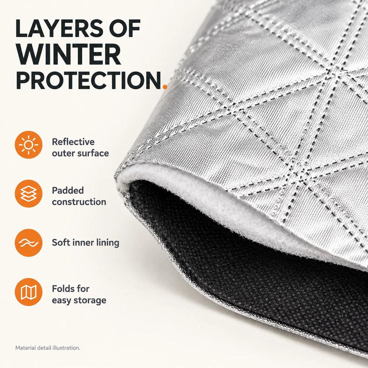 ❄️ Less Scraping, Easier Mornings! 🛡️ Magnetic Windshield Snow & Frost Cover
