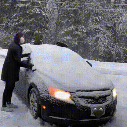 ❄️ Less Scraping, Easier Mornings! 🛡️ Magnetic Windshield Snow & Frost Cover