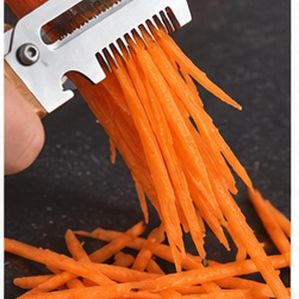 Even carrot strips for salads