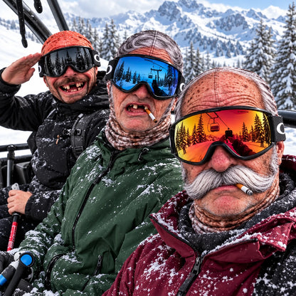 ⛷️The Grandpa Mask - Funny Old Man Ski Balaclava