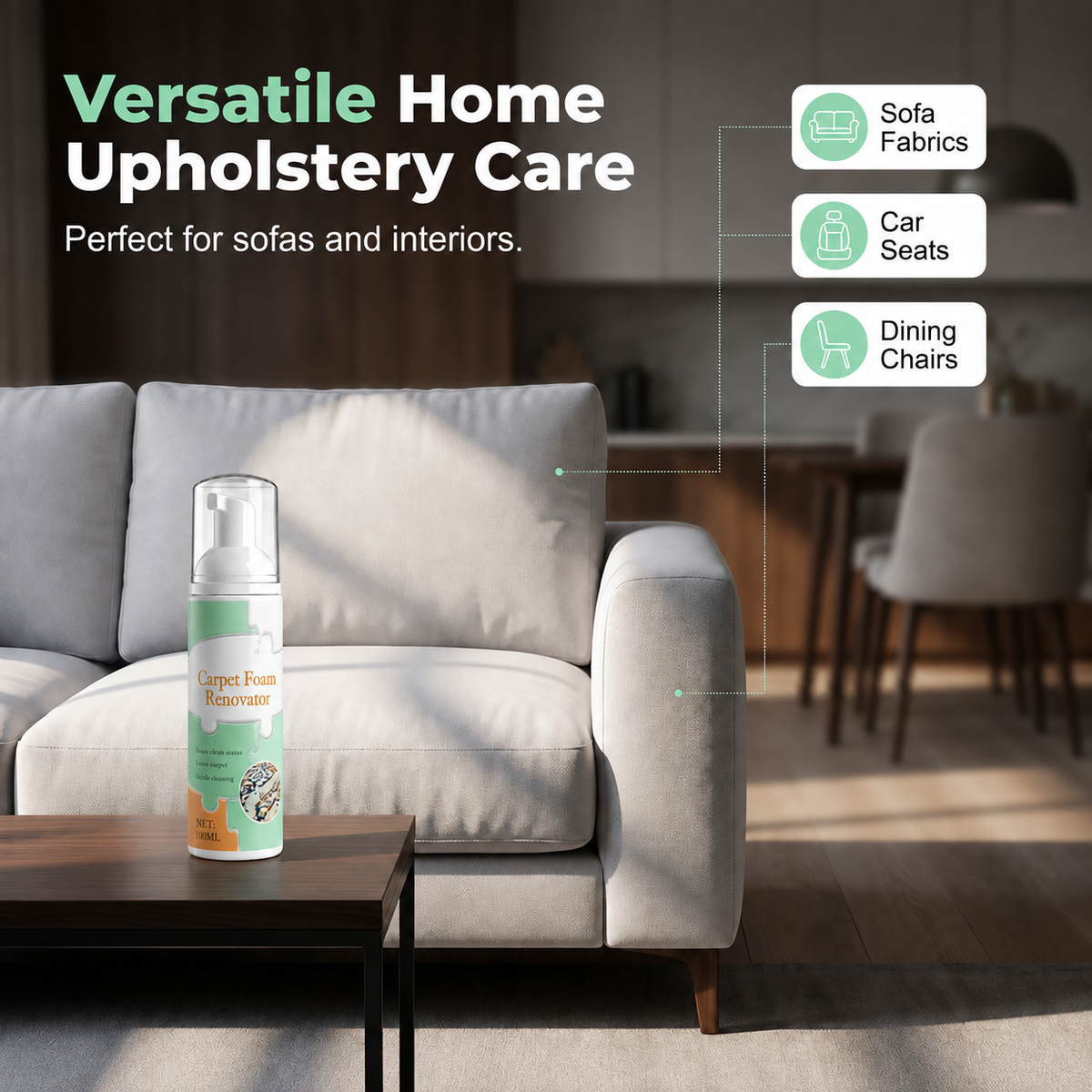 🔥Limited Time 60% OFF🔥 Waterless Carpet Cleaning Foam – No Wet Mess, Just Pure Clean!