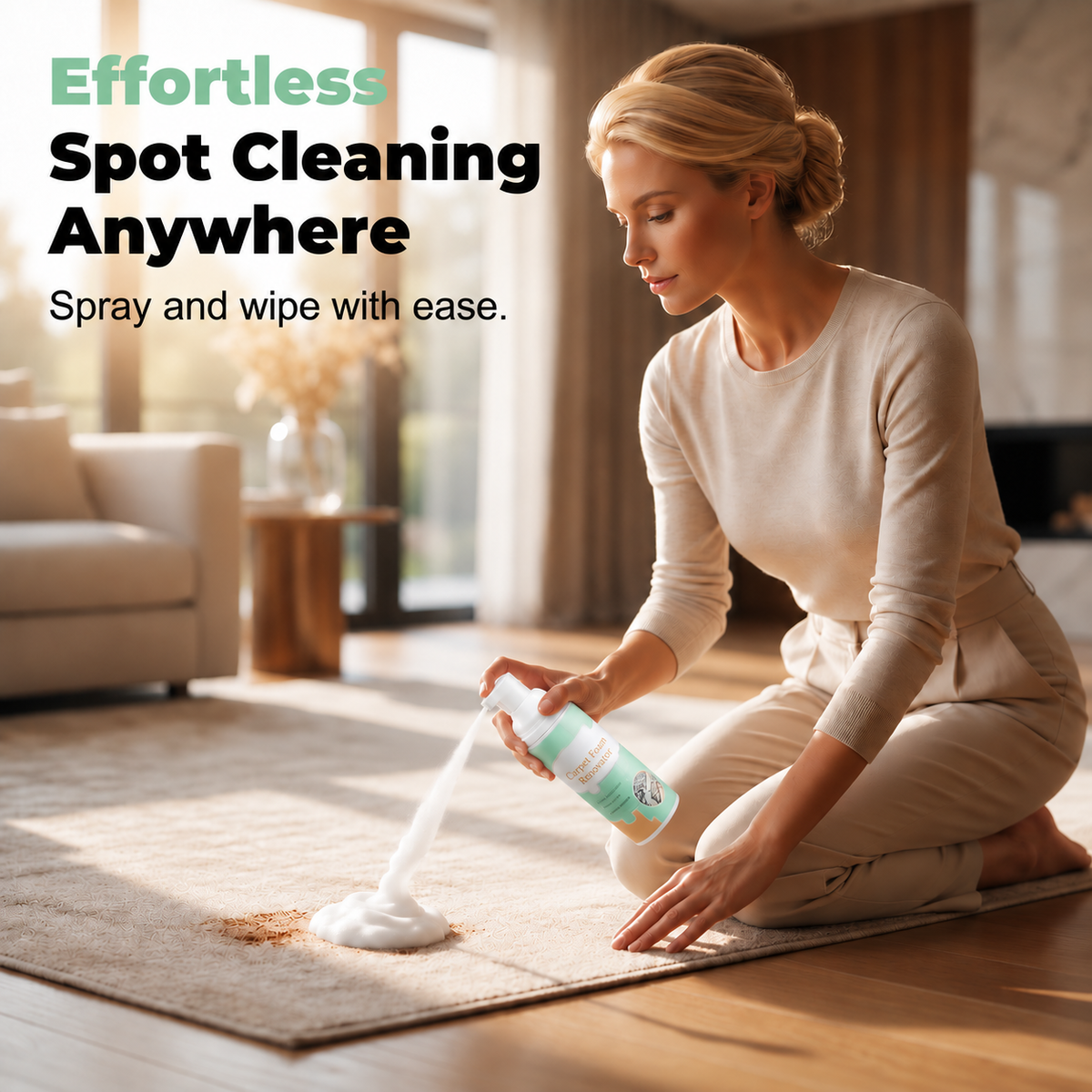 🔥Limited Time 60% OFF🔥 Waterless Carpet Cleaning Foam – No Wet Mess, Just Pure Clean!